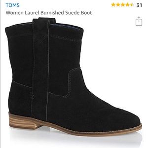 Toms black booties
